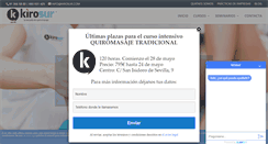 Desktop Screenshot of cursosquiromasaje.com